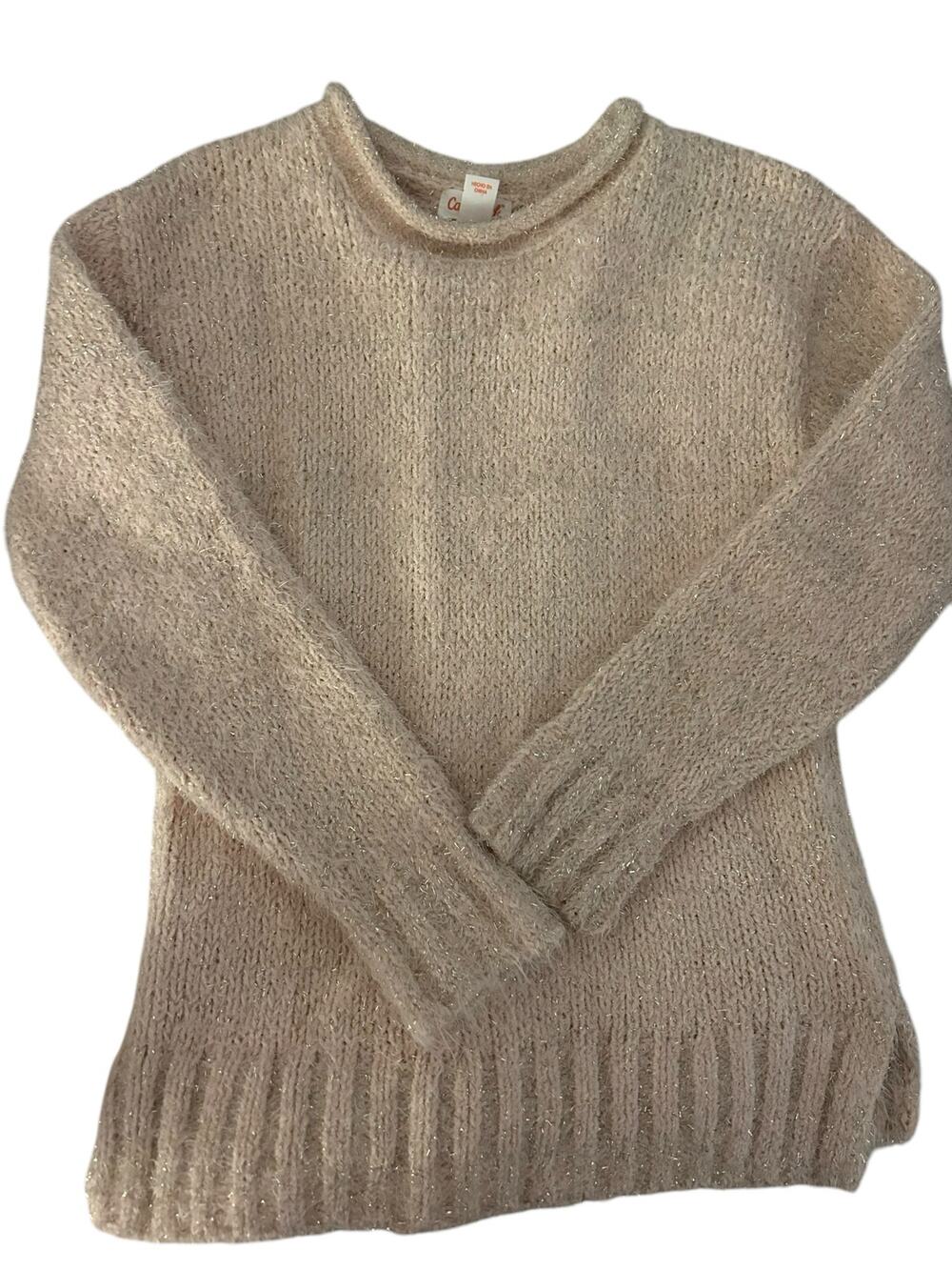 Cat and Jack Pink Sparkle sweater Sweater 7/8